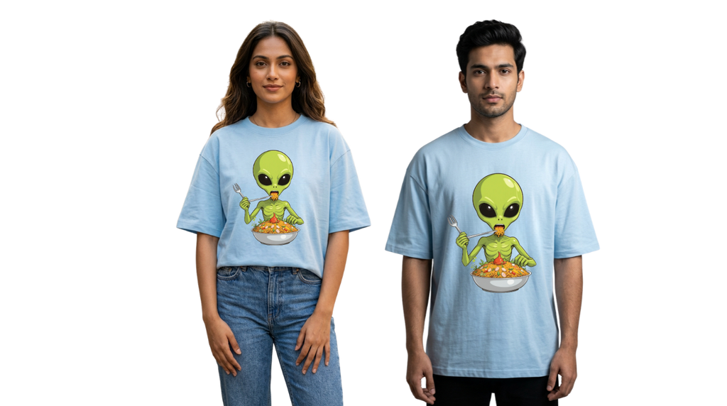 Alien Street Feast Oversized T-Shirt | GenZique