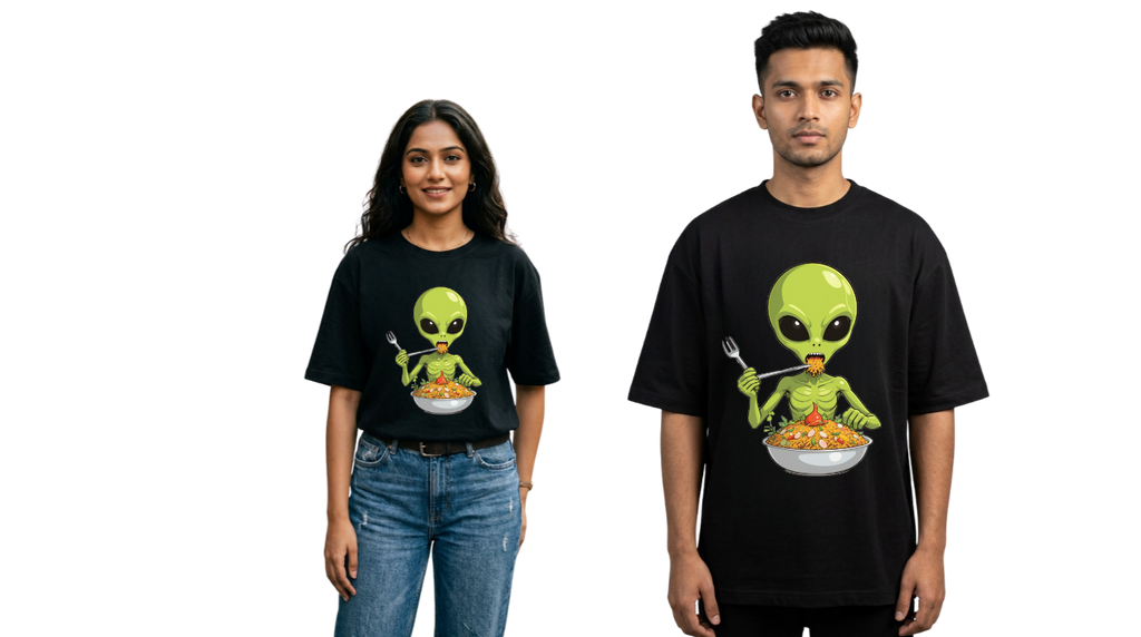 Alien Street Feast Oversized T-Shirt | GenZique