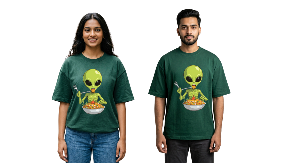 Alien Street Feast Oversized T-Shirt | GenZique