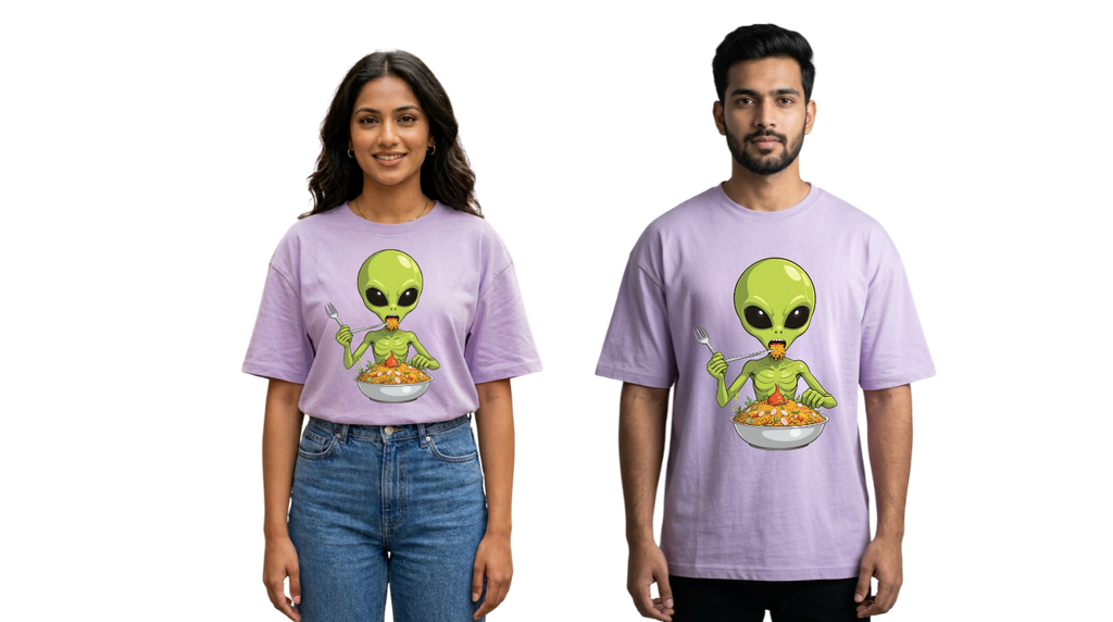 Alien Street Feast Oversized T-Shirt | GenZique