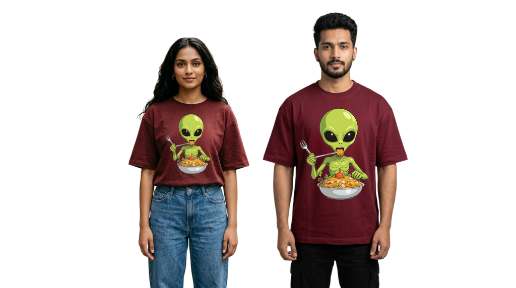 Alien Street Feast Oversized T-Shirt | GenZique