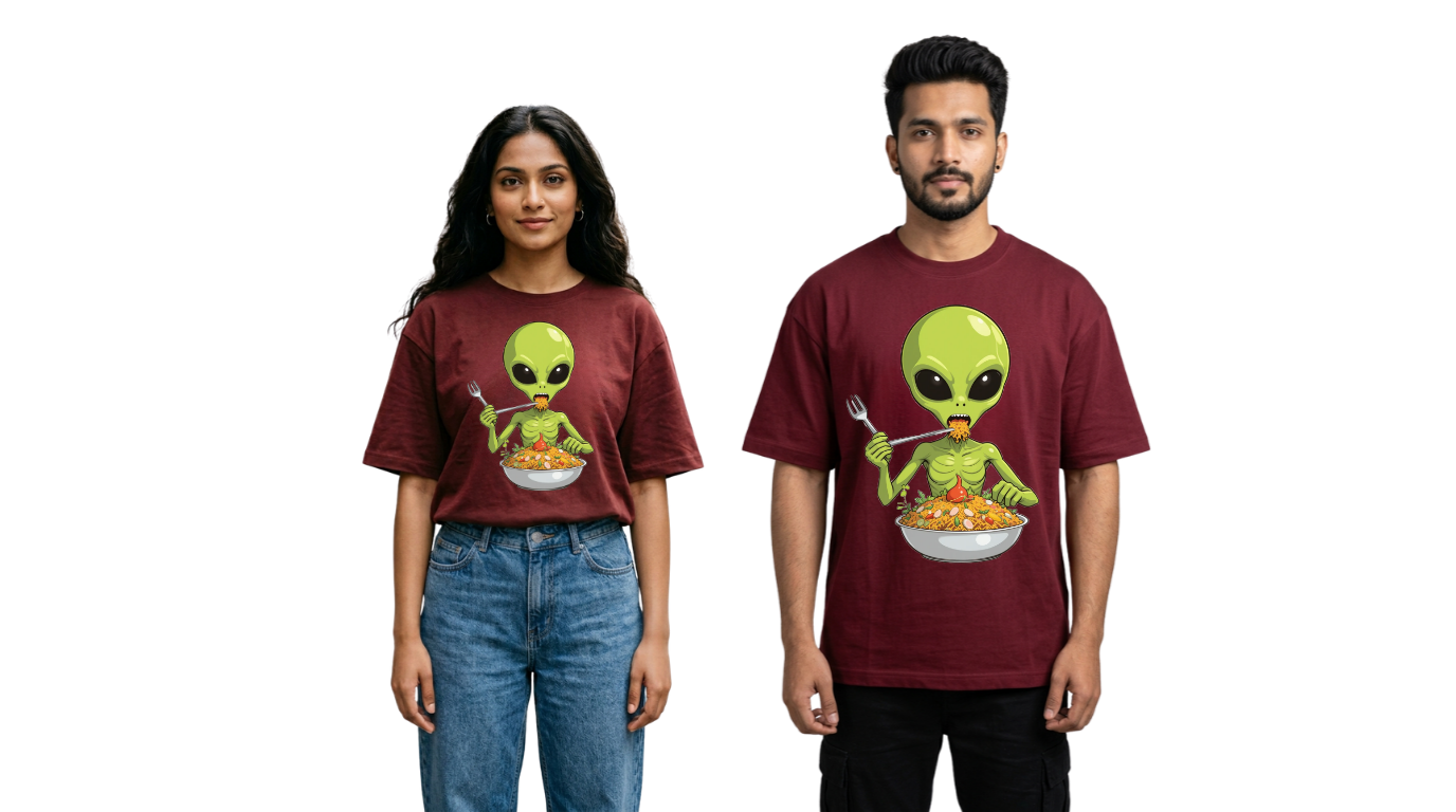 Alien Street Feast Oversized T-Shirt | GenZique