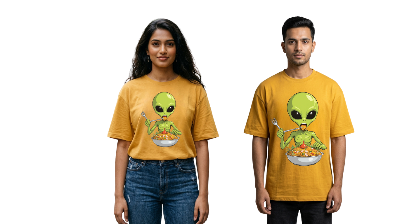 Alien Street Feast Oversized T-Shirt | GenZique