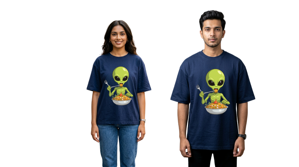 Alien Street Feast Oversized T-Shirt | GenZique