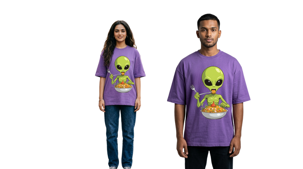 Alien Street Feast Oversized T-Shirt | GenZique