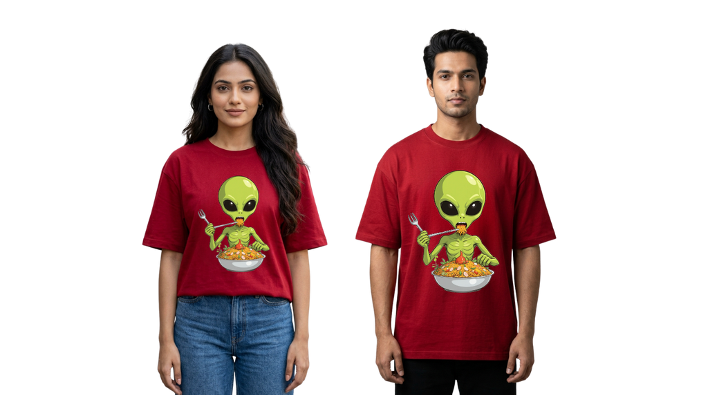 Alien Street Feast Oversized T-Shirt | GenZique