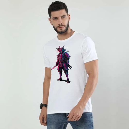 Modern Samurai T-Shirt for Men - Gen Z Cultural DTF Graphic Tee